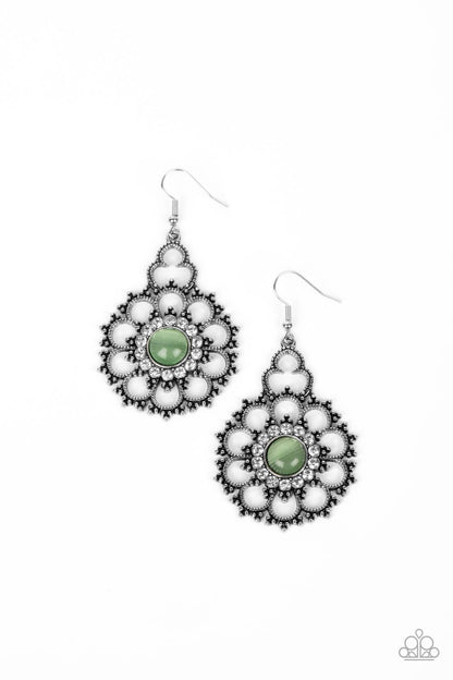 Floral Renaissance - green - Paparazzi earrings