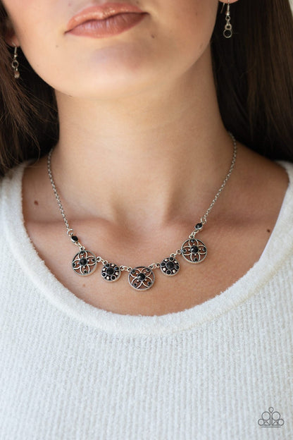 Flora Florescence - black - Paparazzi necklace