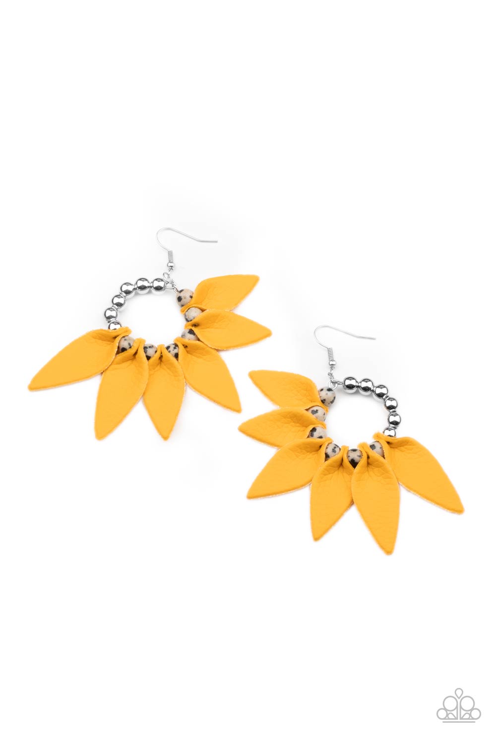 Flower Child Fever - yellow - Paparazzi earrings