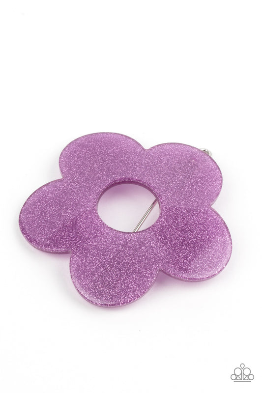 Flower Child Garden - purple - Paparazzi hair clip