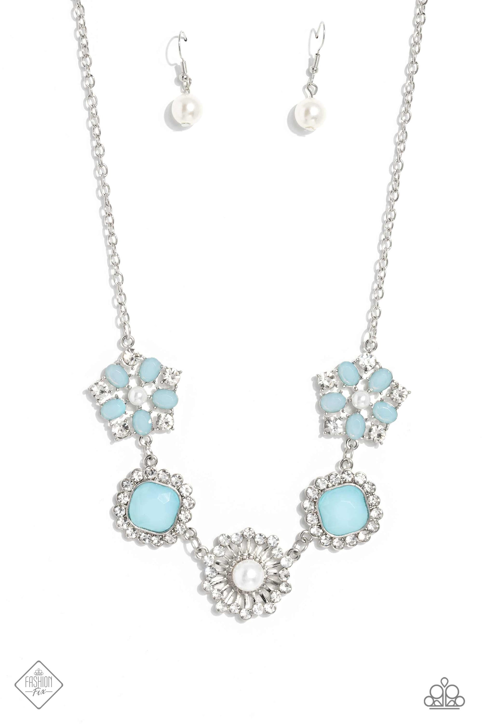 Flower Crown - blue - Paparazzi necklace