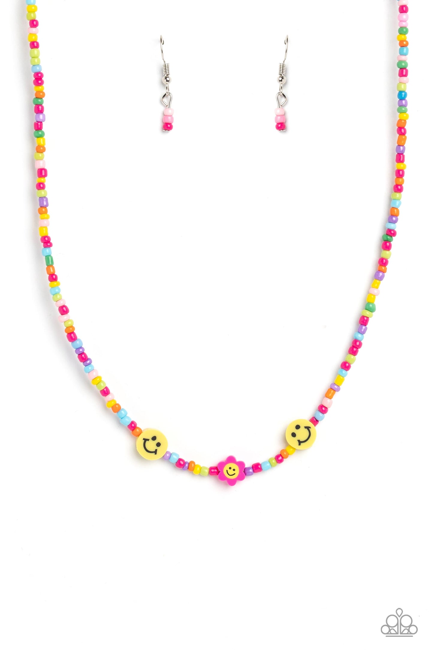 Flower Power Pageant - pink - Paparazzi necklace