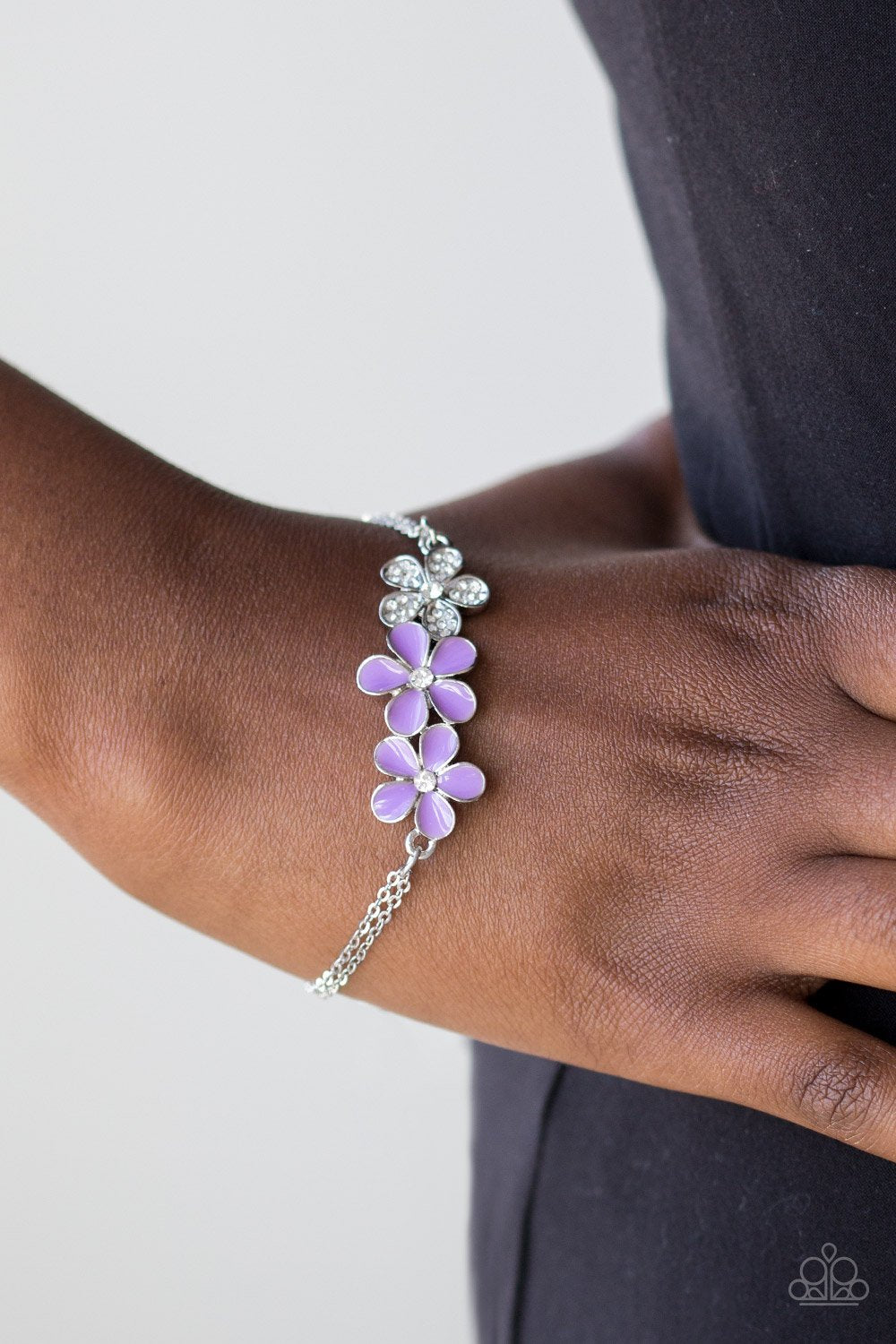 Flowering Fiji - purple - Paparazzi bracelet