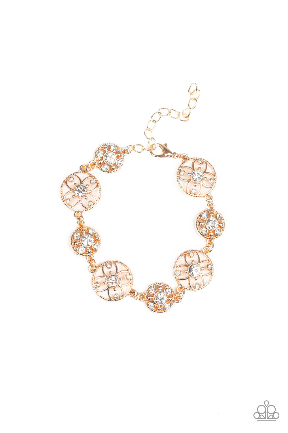 Flowery Fashion - rose gold - Paparazzi bracelet