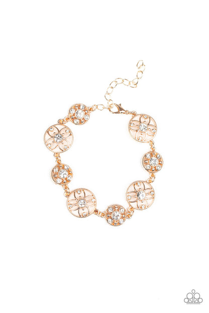 Flowery Fashion - rose gold - Paparazzi bracelet