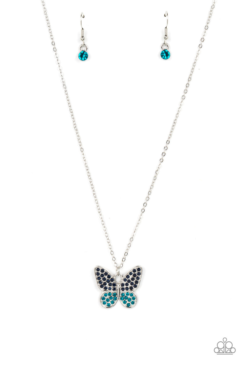 Flutter Forte - blue - Paparazzi necklace