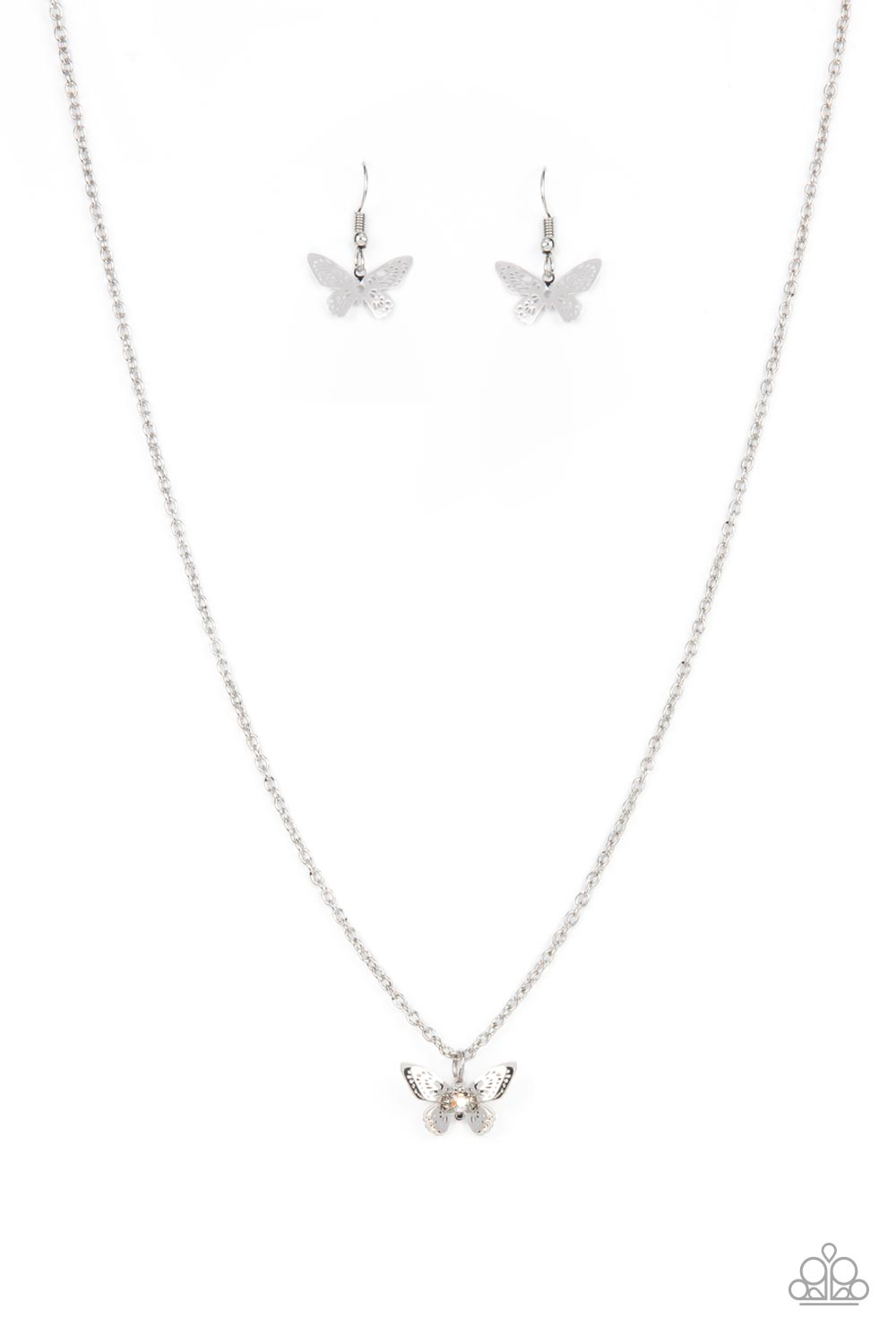 Flutter Love - multi - Paparazzi necklace