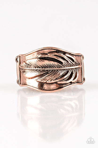 Fly Home - copper - Paparazzi ring