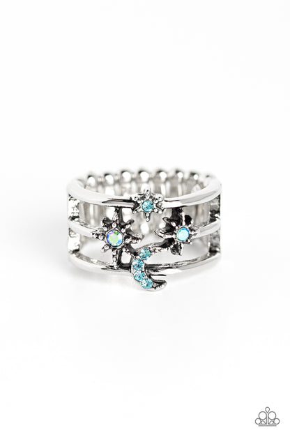 Fly Me To The Stars - blue - Paparazzi ring