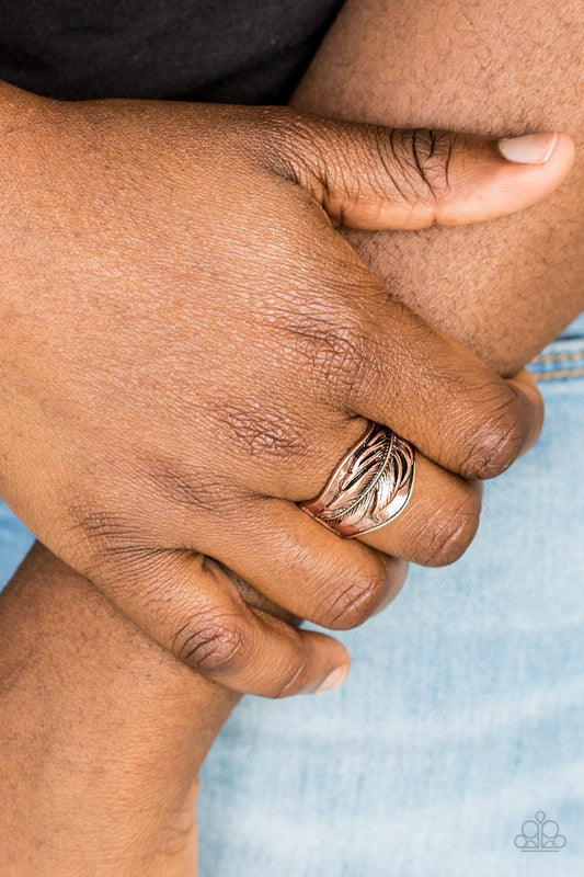 Fly Home-copper-Paparazzi ring