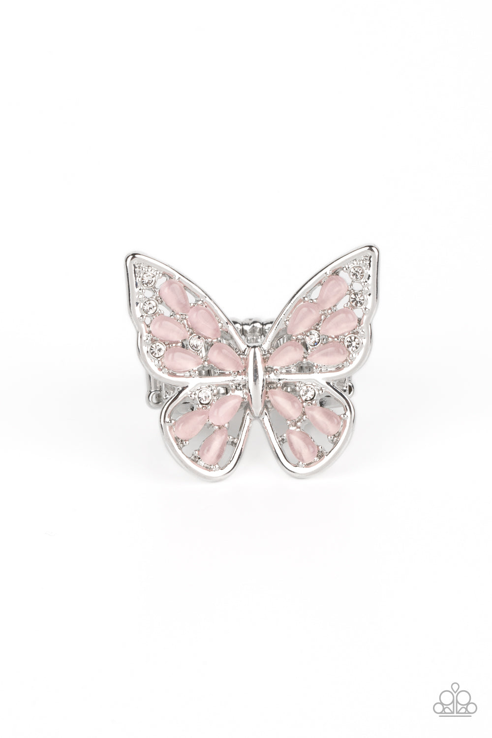 Flying Fashionista - pink - Paparazzi ring
