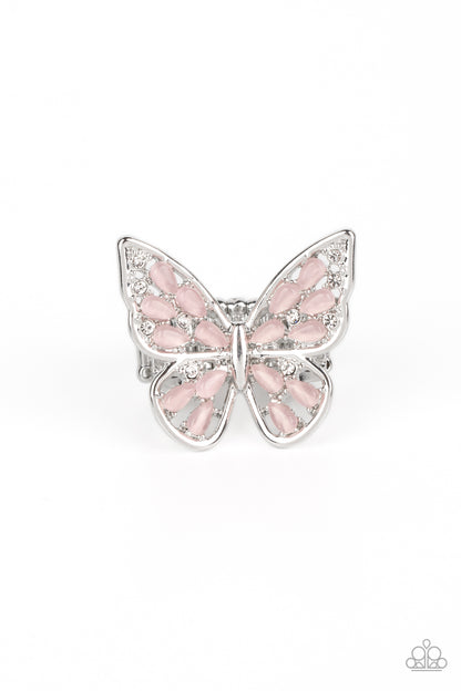 Flying Fashionista - pink - Paparazzi ring