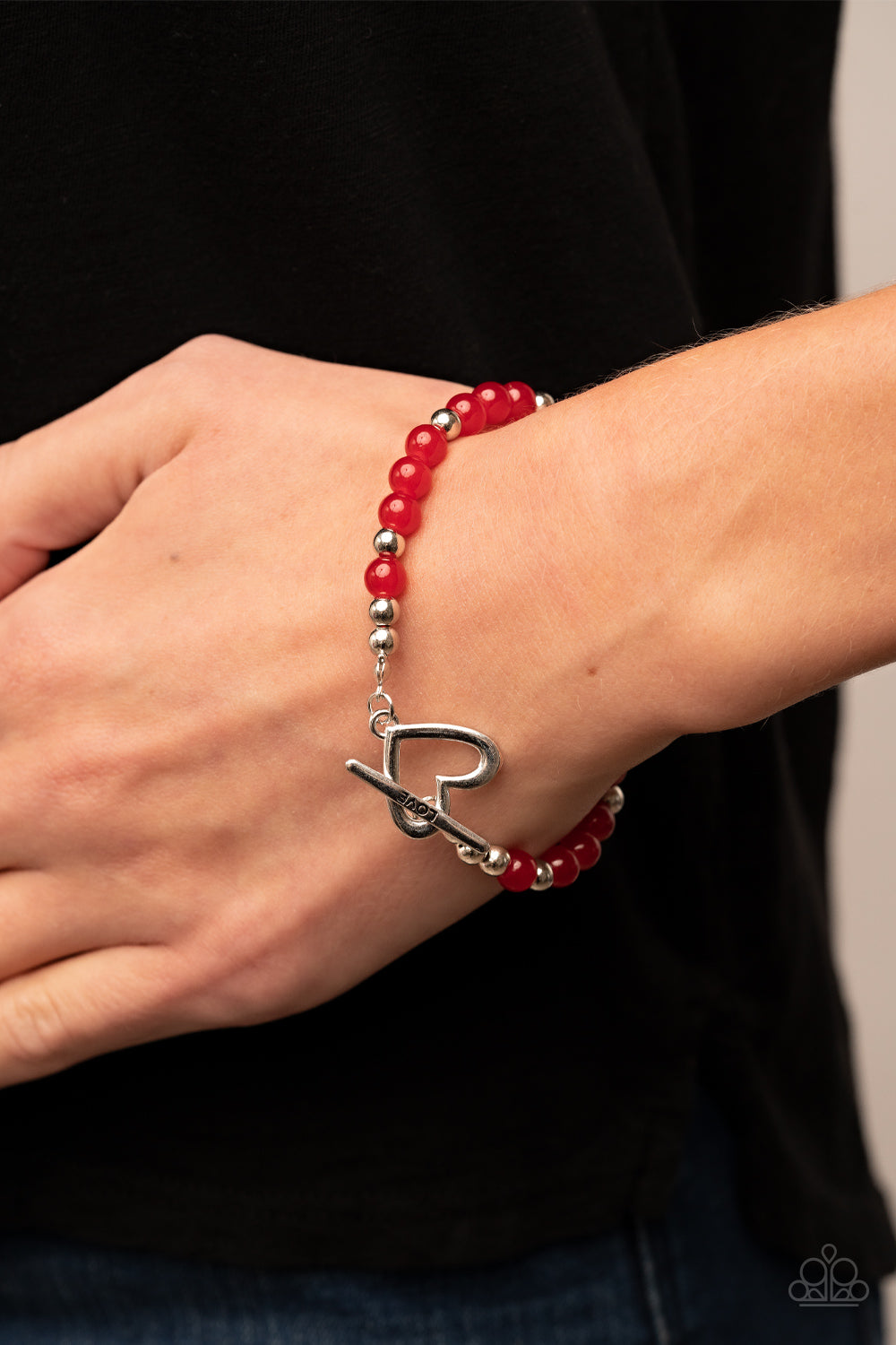 Following My Heart - red - Paparazzi bracelet