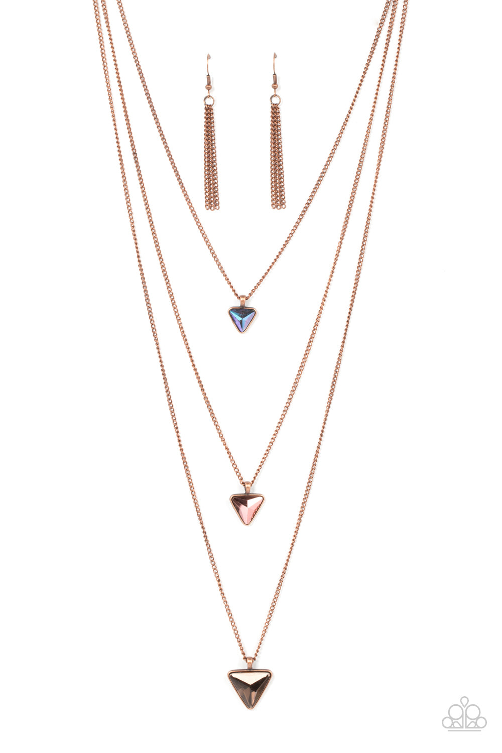 Follow the LUSTER - copper - Paparazzi necklace
