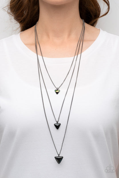 Follow the LUSTER - black - Paparazzi necklace