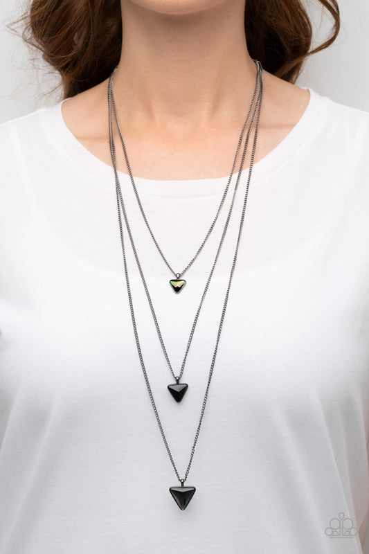 Follow the LUSTER - black - Paparazzi necklace
