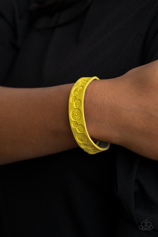 Follow The Wildflowers - yellow - Paparazzi bracelet