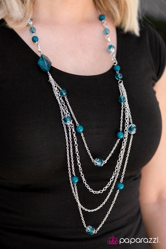 Fool for Jewels - blue - Paparazzi necklace