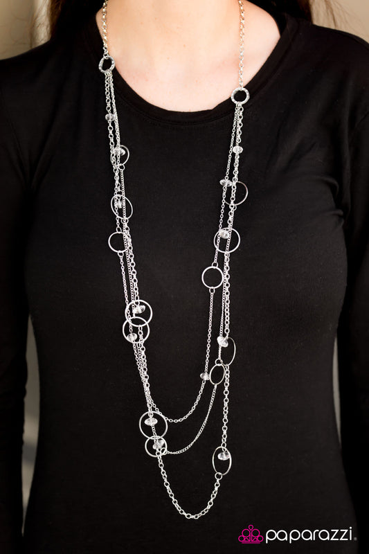 Footloose and Fancy Free - White Paparazzi necklace