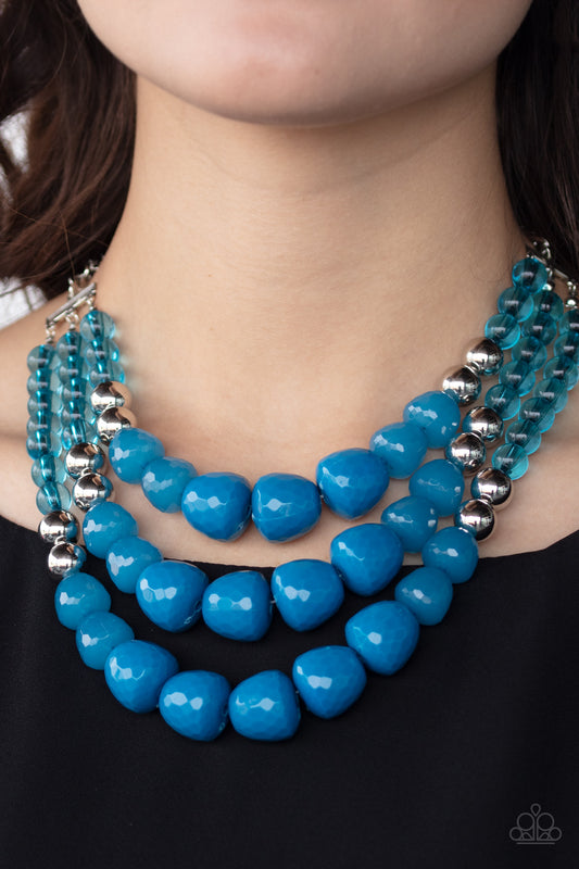 Forbidden Fruit - blue - Paparazzi necklace