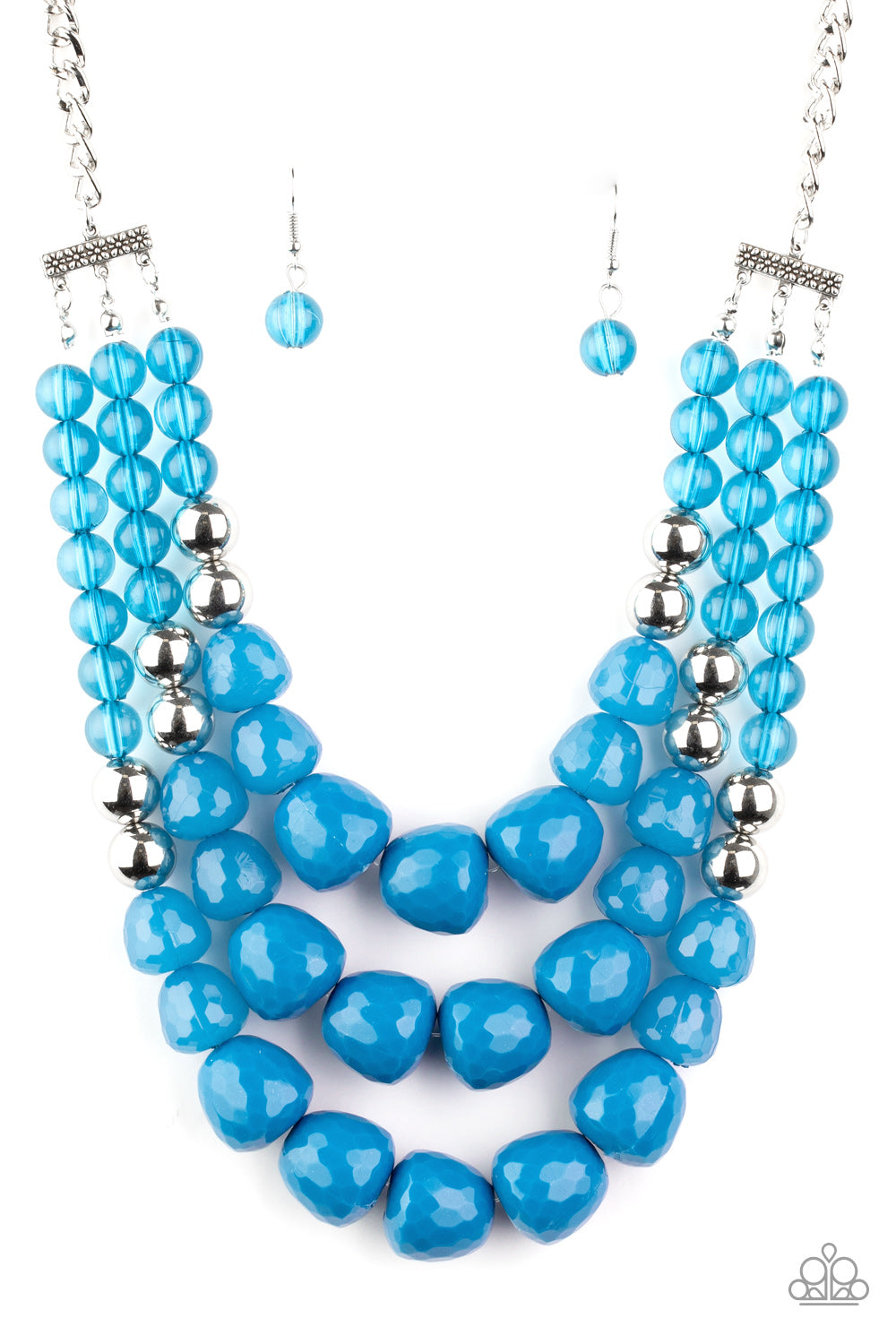 Forbidden Fruit - blue - Paparazzi necklace