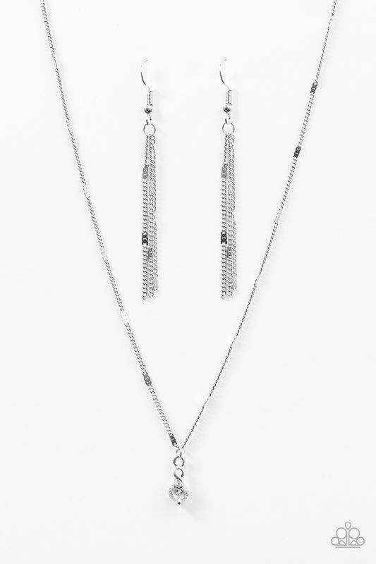 Forever Sparkle - White - Paparazzi necklace