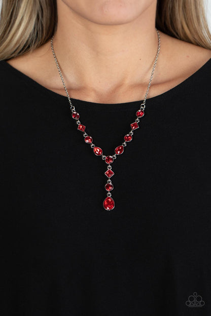Forget the Crown - red - Paparazzi necklace