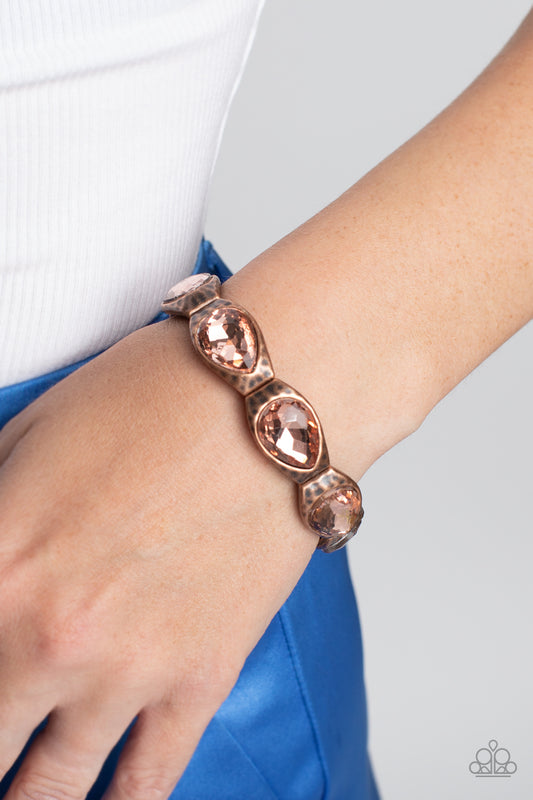 Formal Fanfare - copper - Paparazzi bracelet