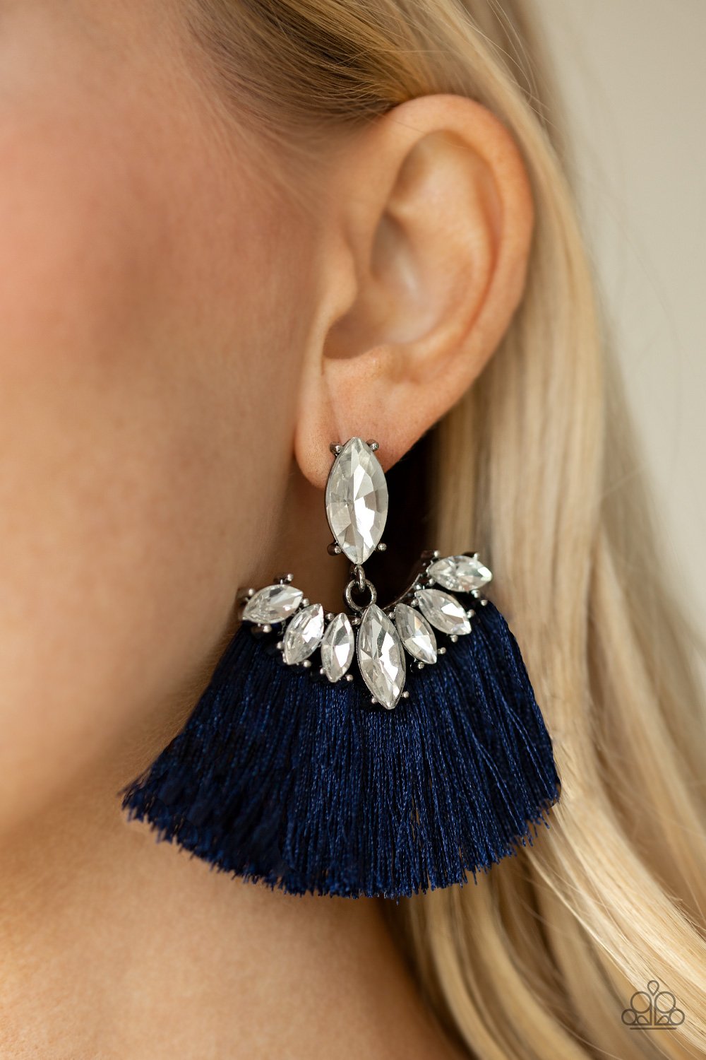 Formal Flair-blue-Paparazzi earrings
