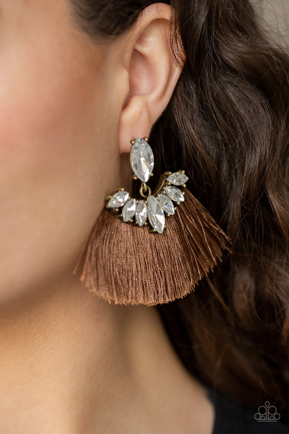 Formal Flair - brown - Paparazzi earrings