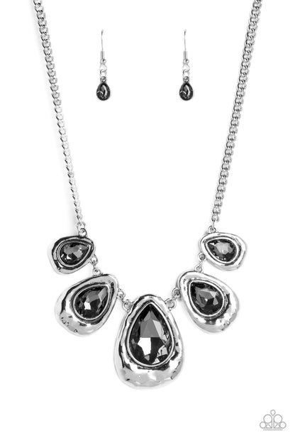 Formally Forged - silver - Paparazzi necklace