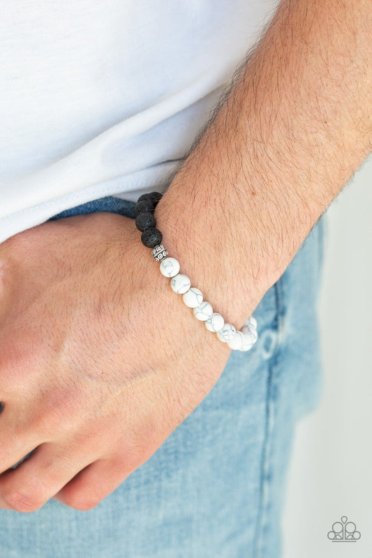 Fortune - white - Paparazzi bracelet