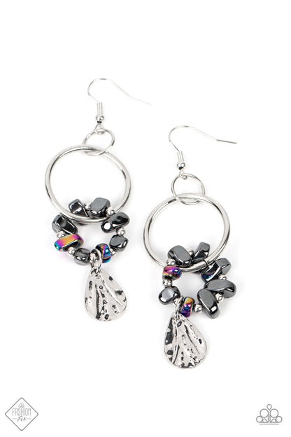 Fossil Flair - multi - Paparazzi earrings