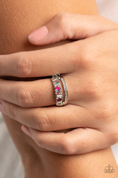 Fractal Fascination - pink - Paparazzi ring