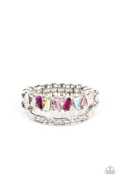 Fractal Fascination - pink - Paparazzi ring