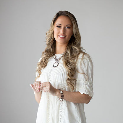 Fredonia Flower Patch - copper - Paparazzi bracelet