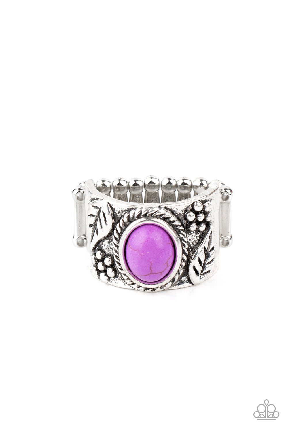 Free-Spirited Fields - purple - Paparazzi ring