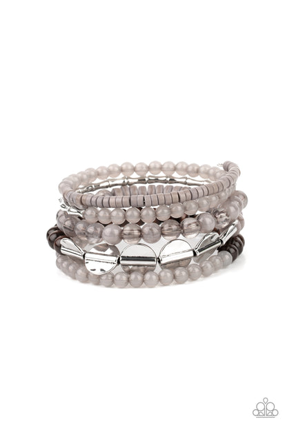 Free-Spirited Spiral - silver - Paparazzi bracelet