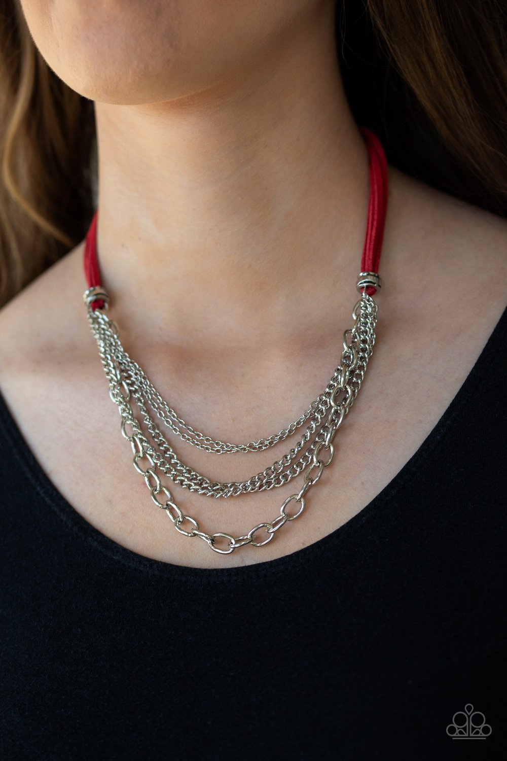 Free Roamer-red-Paparazzi necklace