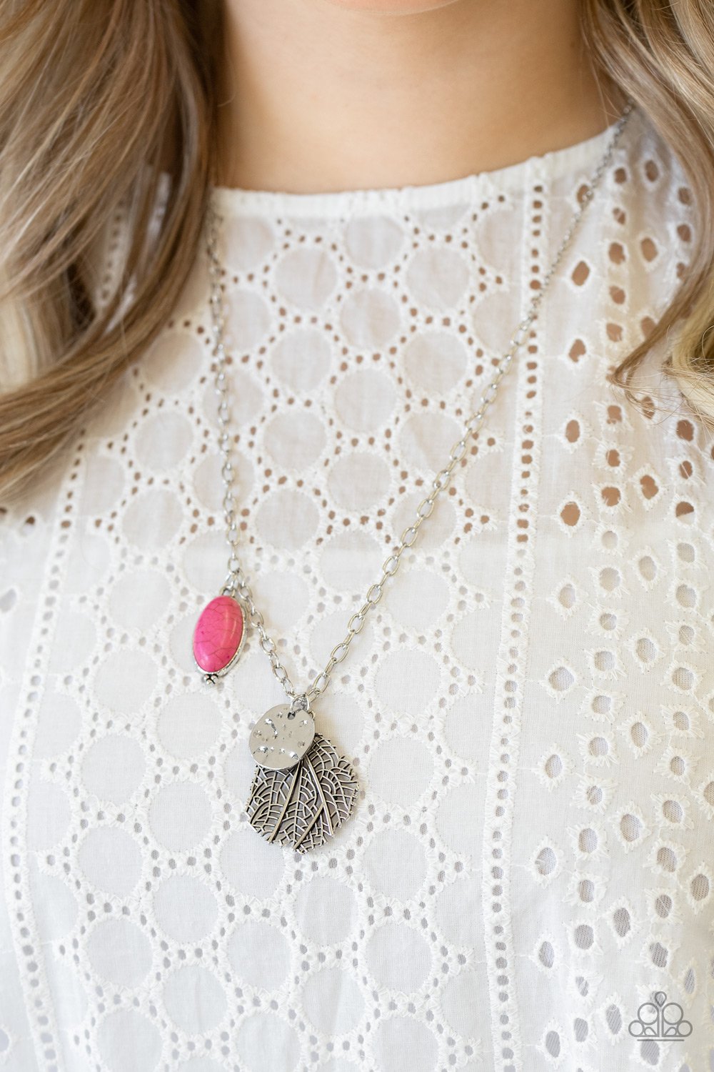 Free Spirited Forager-pink-Paparazzi necklace