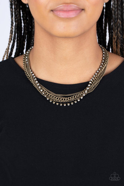 Free to CHAINge My Mind - brass - Paparazzi necklace