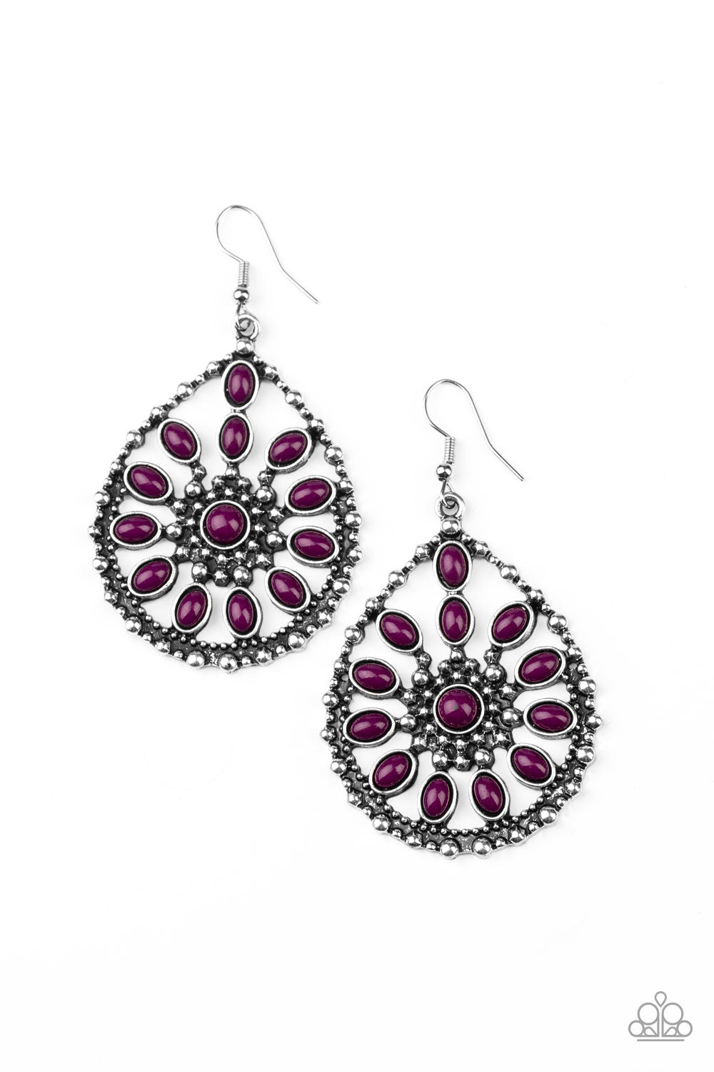 Free To Roam - purple - Paparazzi earrings