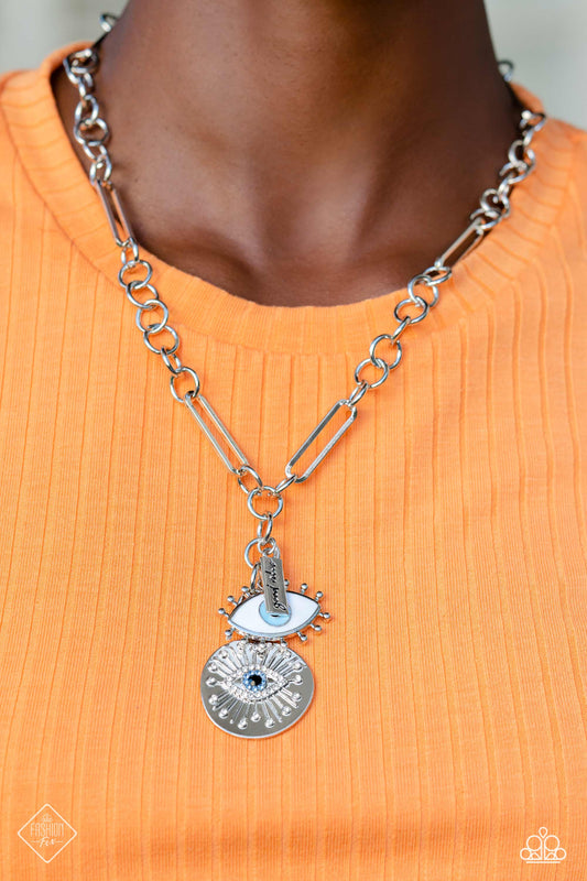 Friday Night VIBES - blue - Paparazzi necklace