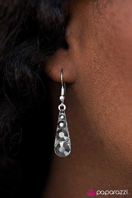 Friends In High Places - Silver - Paparazzi earrings
