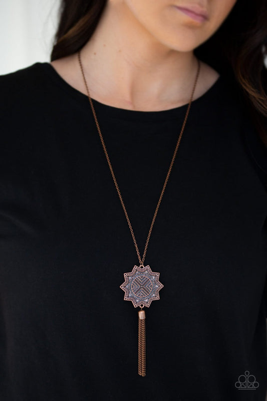 From Sunup to Sundown - copper - Paparazzi necklace