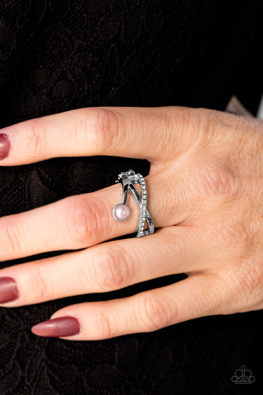 Front Glam - pink - Paparazzi ring