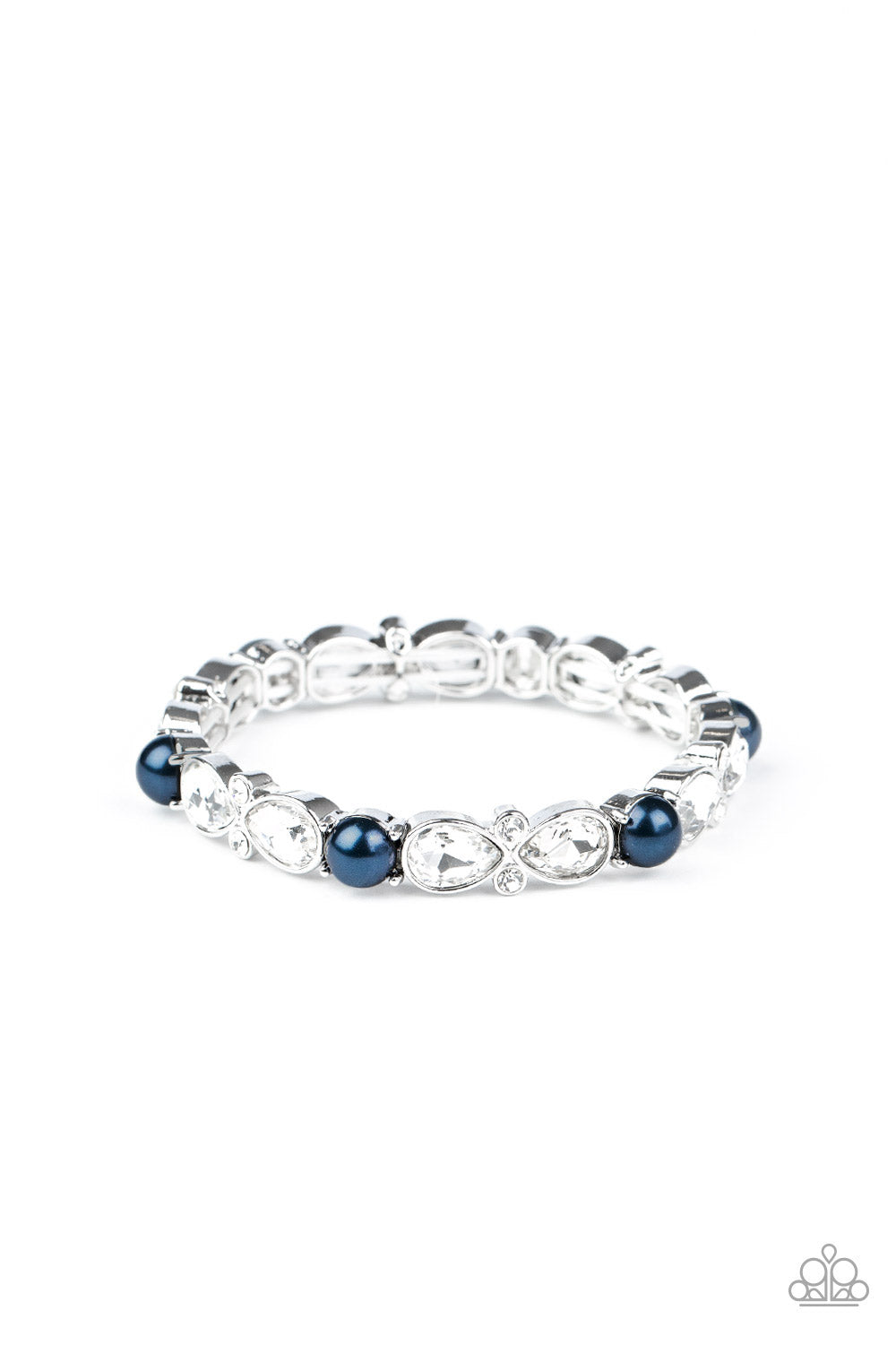 Frosted Finery - blue - Paparazzi bracelet