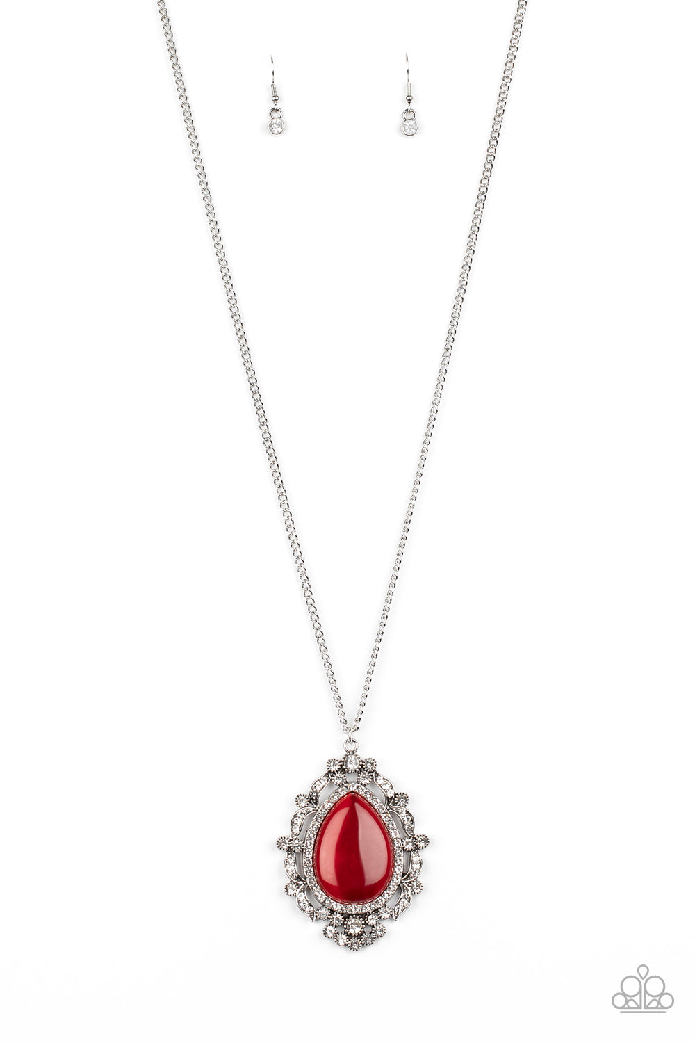 Frozen Gardens - red - Paparazzi necklace