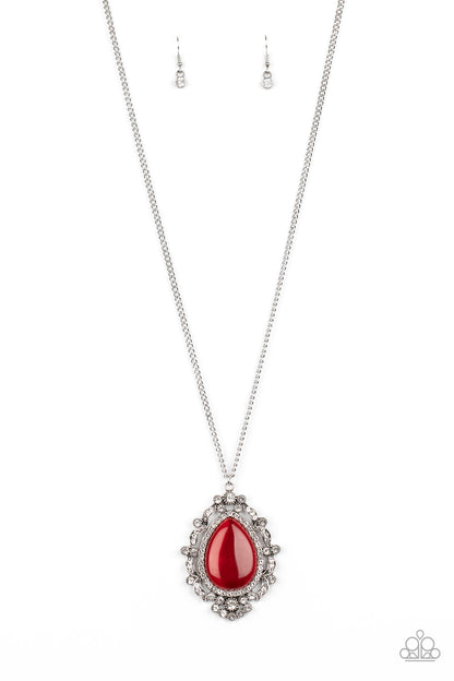 Frozen Gardens - red - Paparazzi necklace