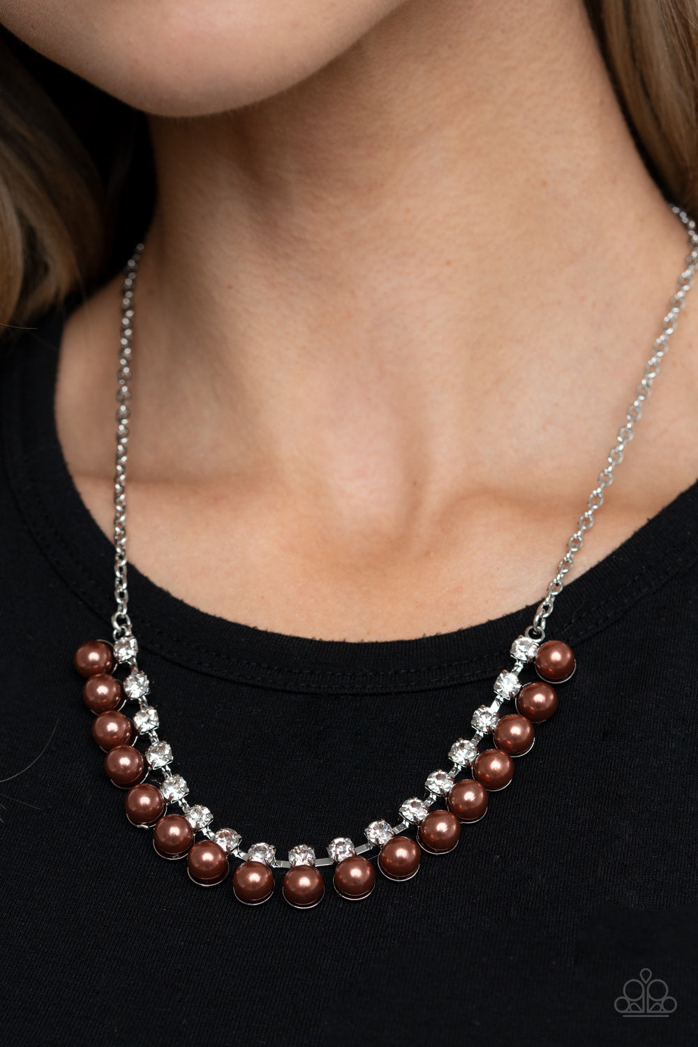 Frozen in TIMELESS - brown - Paparazzi necklace